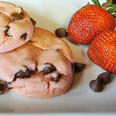Strawberry Chocolate Chip Cookies